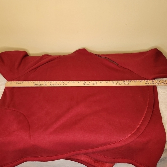 Athleta Cozy Karma Asym Pullover 2X Decadent Red - Picture 10 of 12